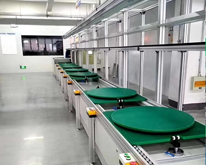 恩施3 times speed silent double speed chain conveyor line